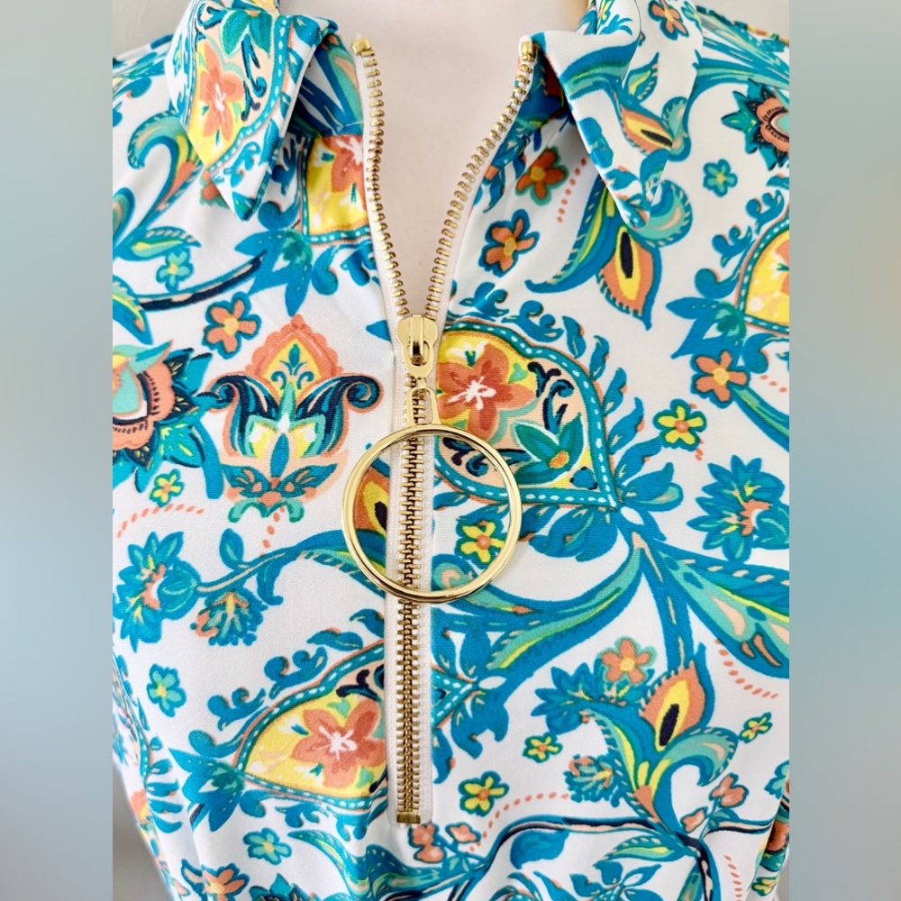 MSK Vibrant Colorful Maxi Dress Size Large - Picture 4 of 8